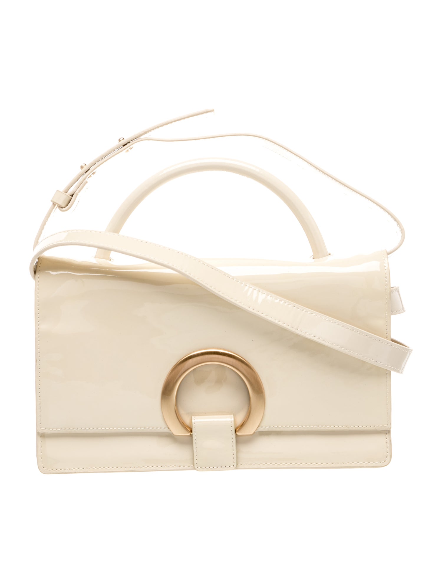 Cult Gaia Patent Leather Shoulder Bag