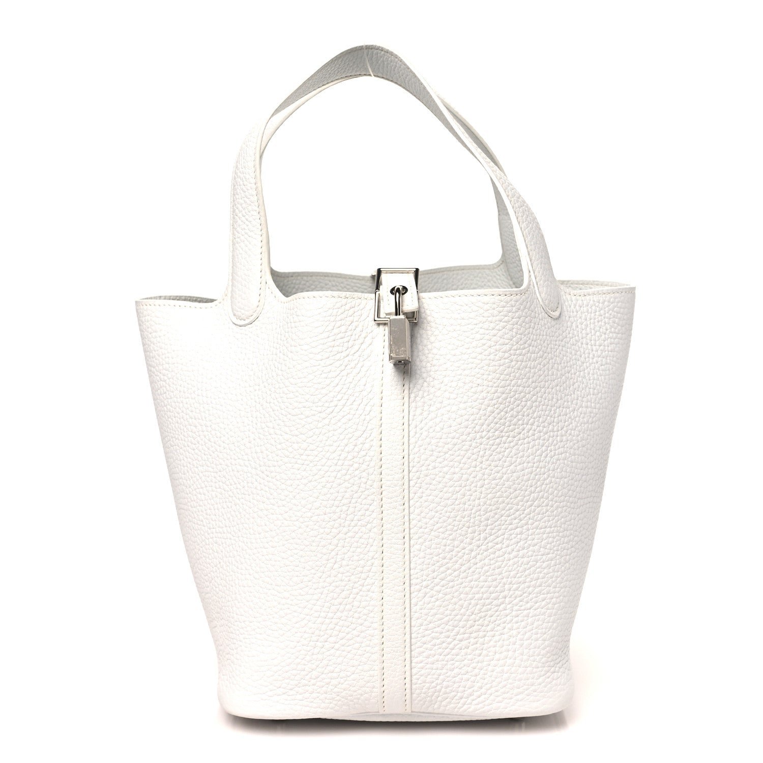 Hermes Hermes Taurillon Clemence Picotin Lock 22 MM White