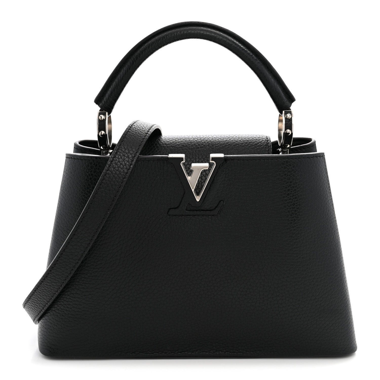 Louis Vuitton Taurillon Capucines BB Black