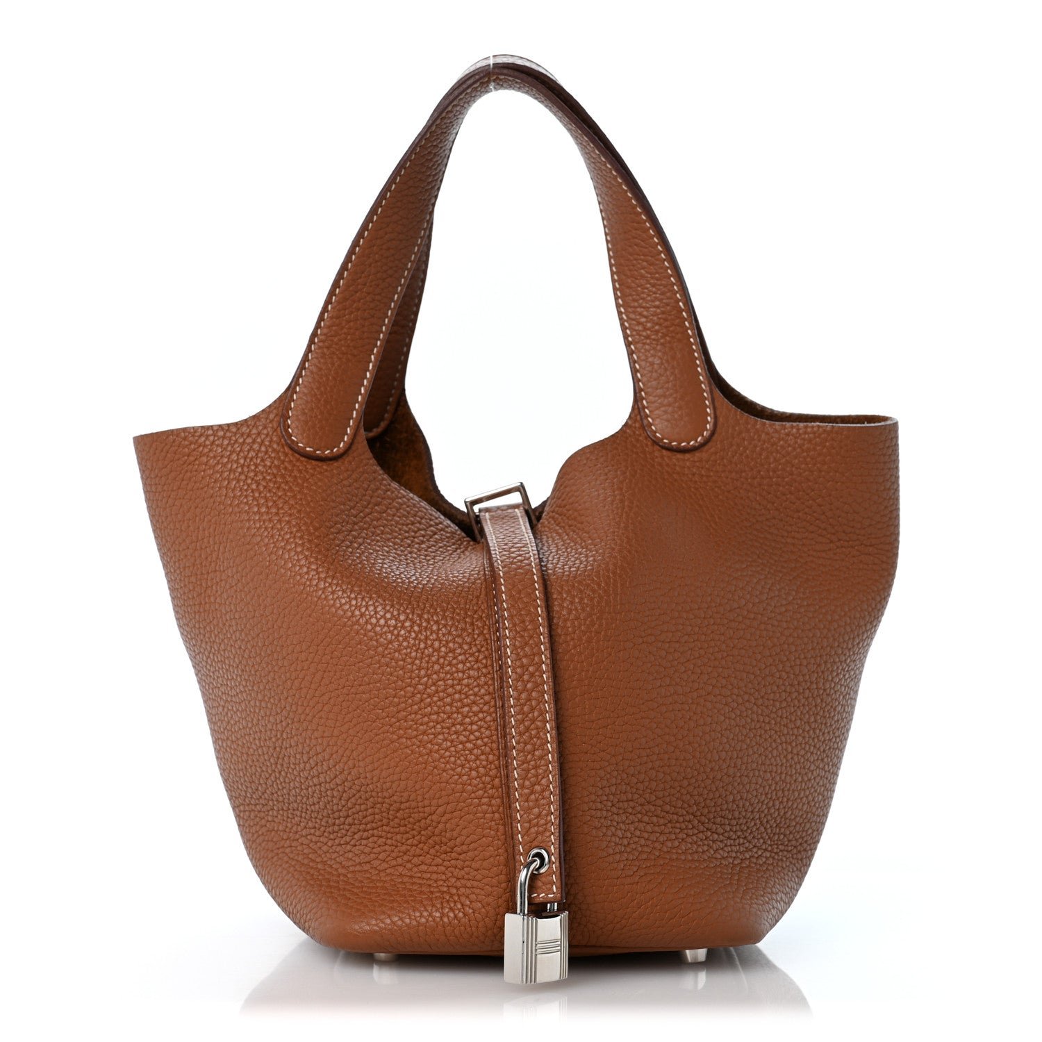 Hermes Taurillon Clemence Picotin Lock 18 PM Gold
