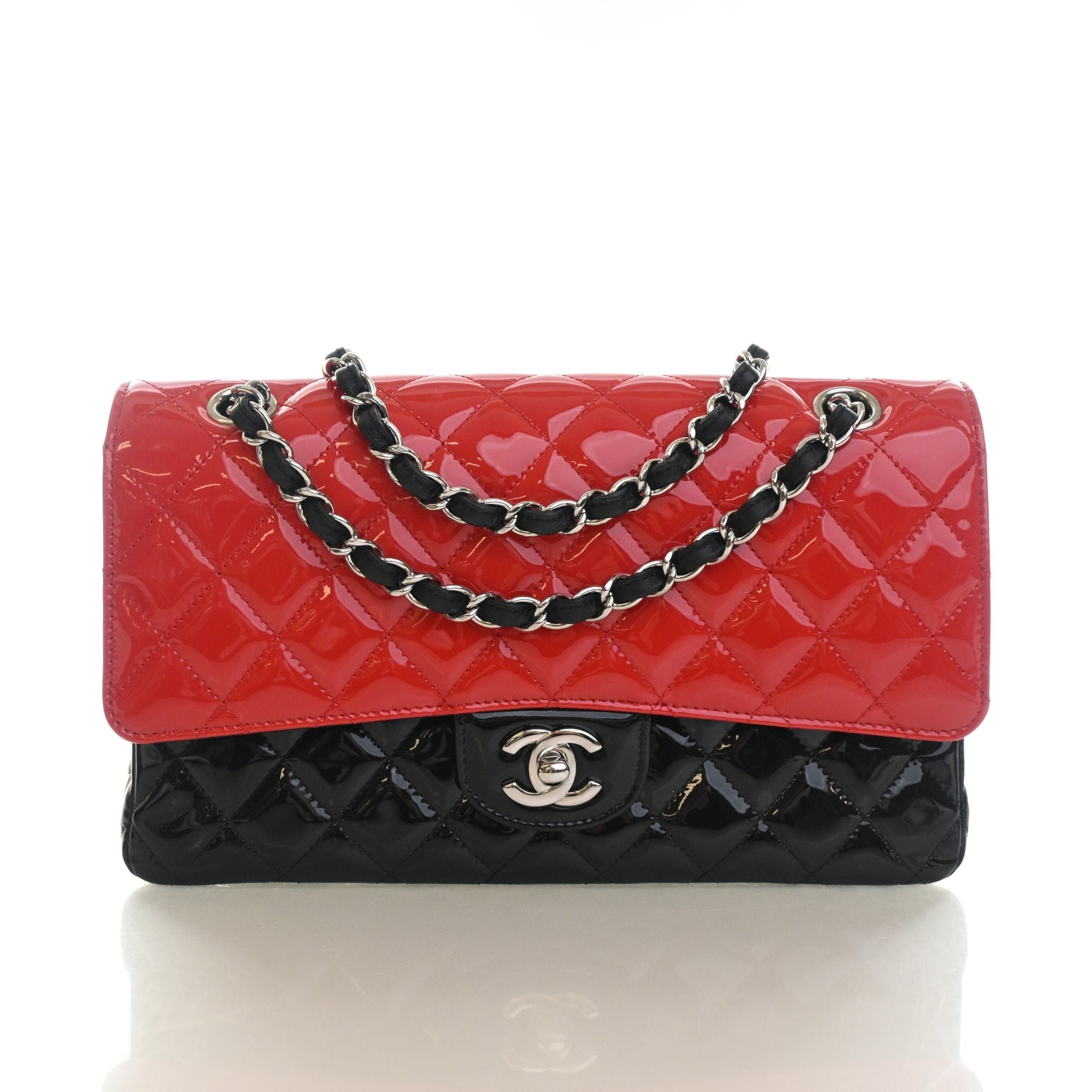 Chanel Medium Patent Classic Double Flap Bag