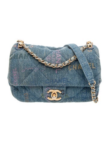 Rectangular Mini Denim Mood Flap Bag