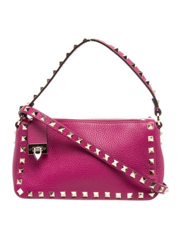 Valentino Rockstud Rockstud Grainy Calfskin Crossbody Bag