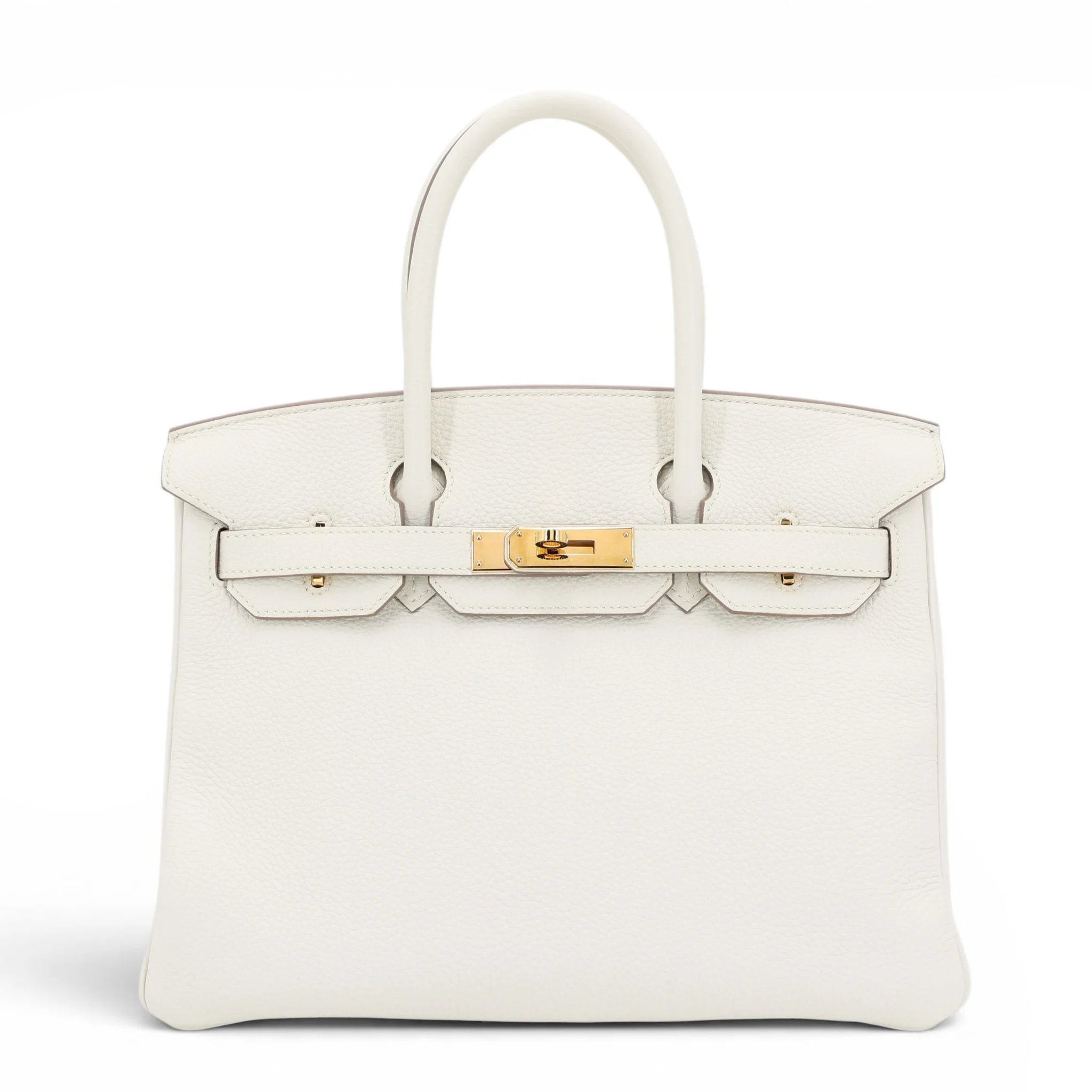 Excellent ( Rank SA ) HERMÈS Birkin 30 Mushroom (0T) Togo Gold hardware B (2023)
