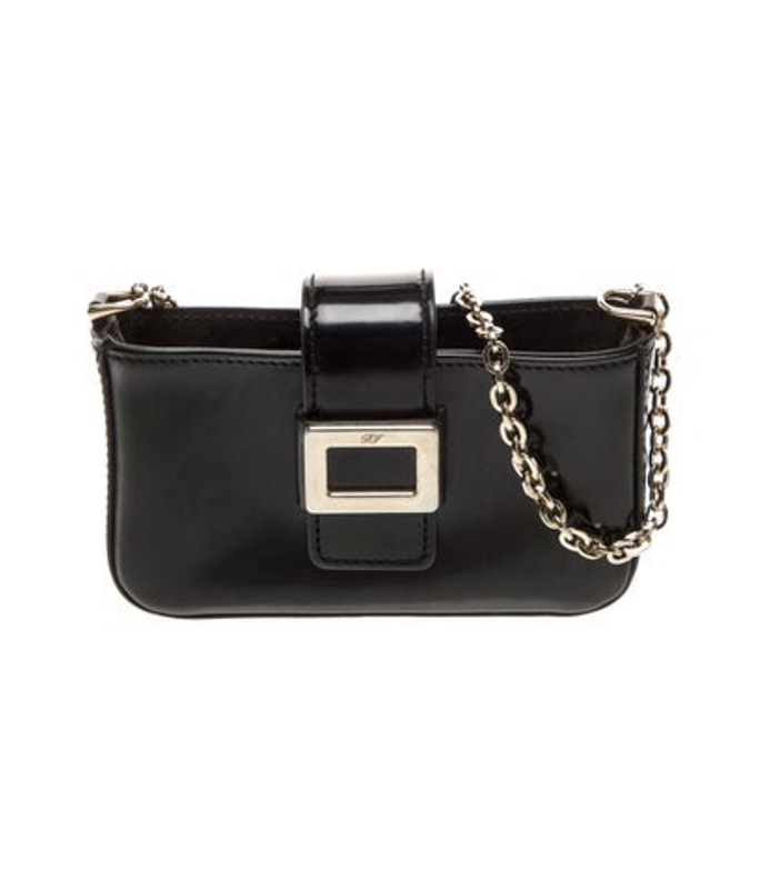 Roger Vivier Vivier Leather Crossbody Bag