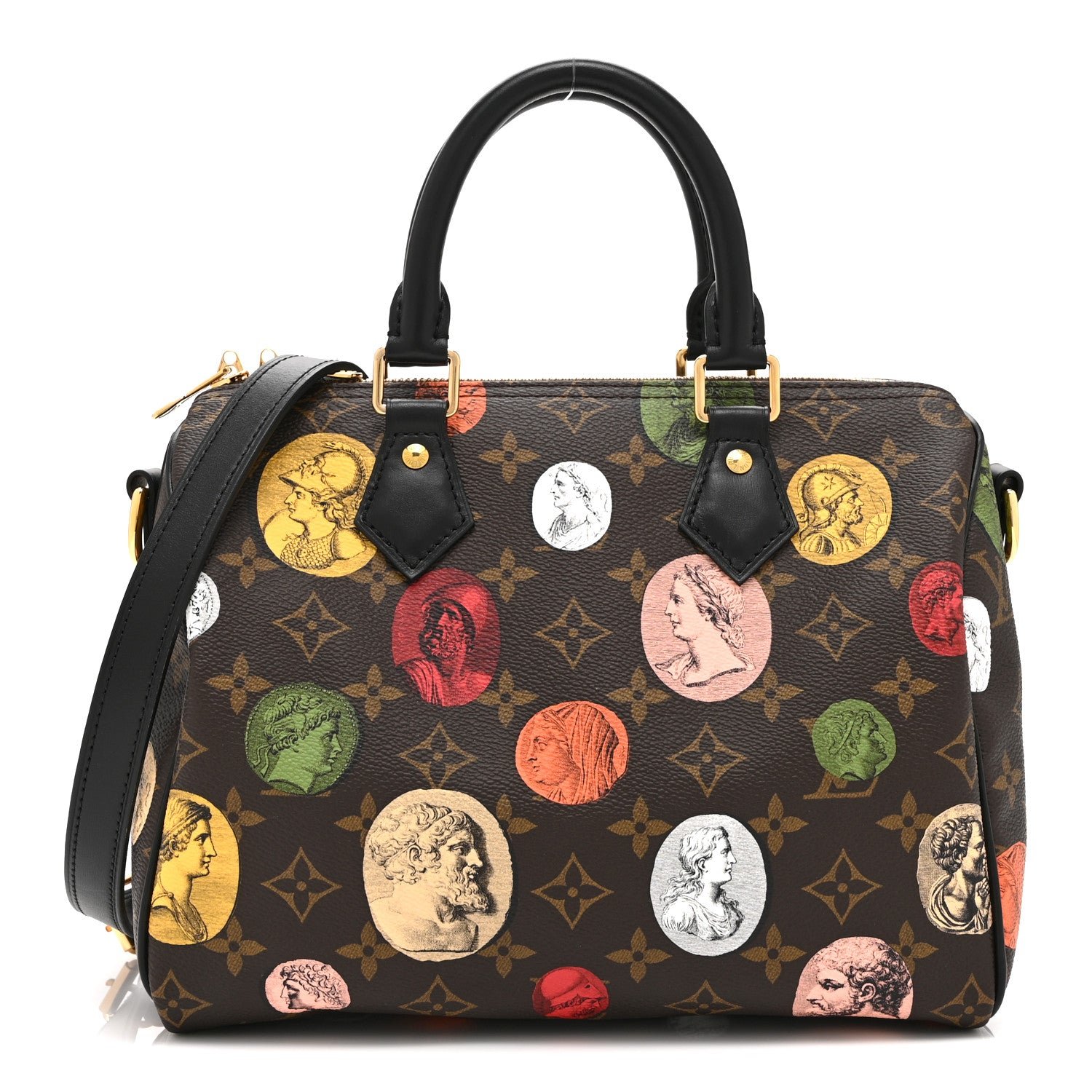 Louis Vuitton x FORNASETTI Monogram Cameo Speedy Bandouliere 25