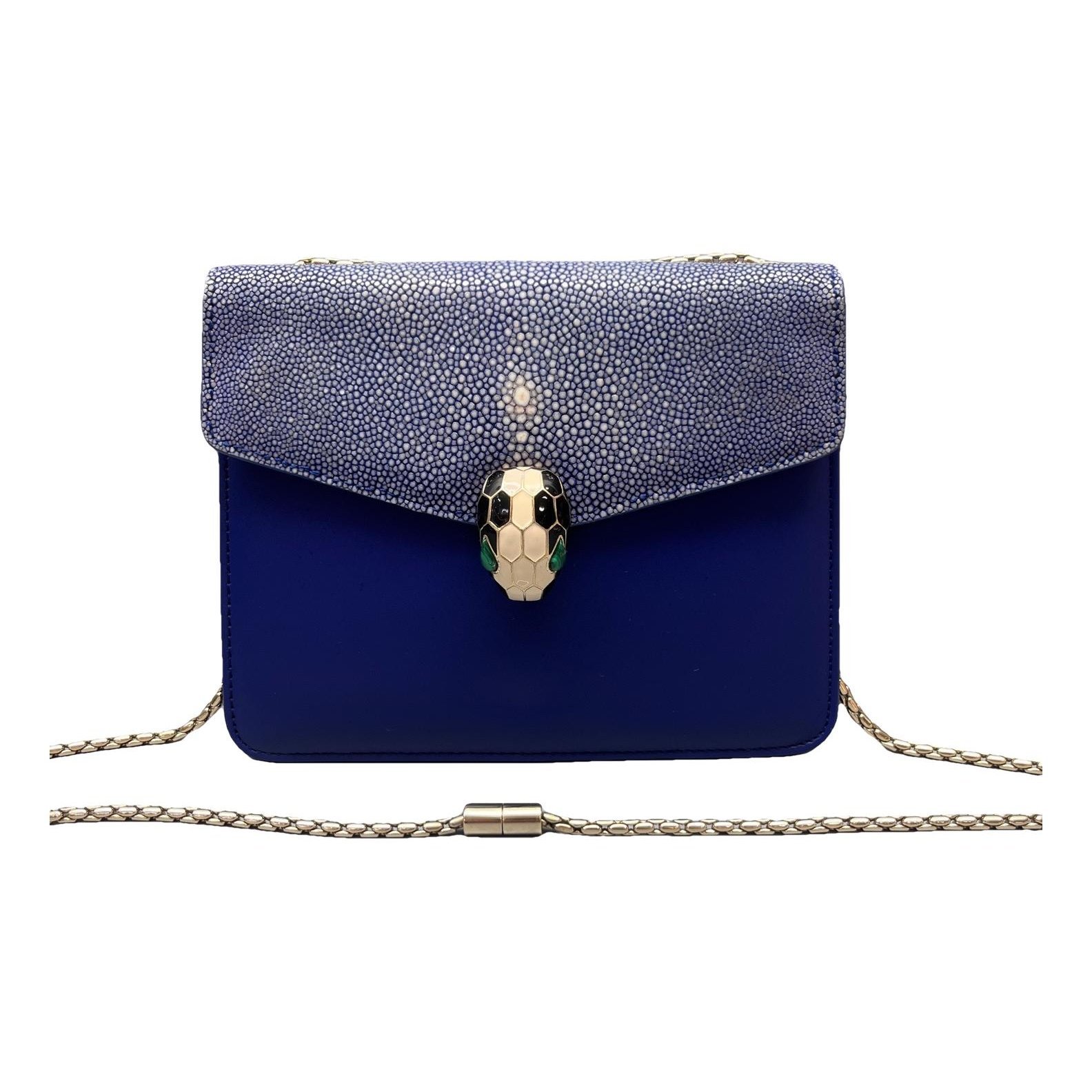 Serpenti leather handbag