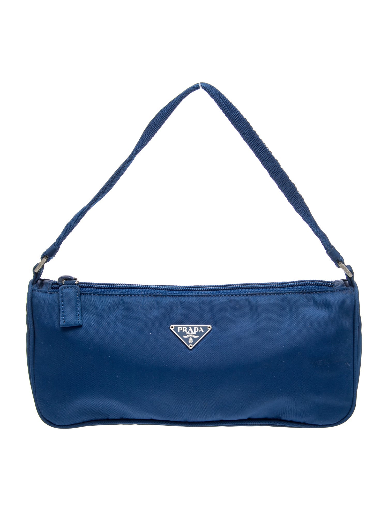 Enameled Metal Triangle Shoulder Bag