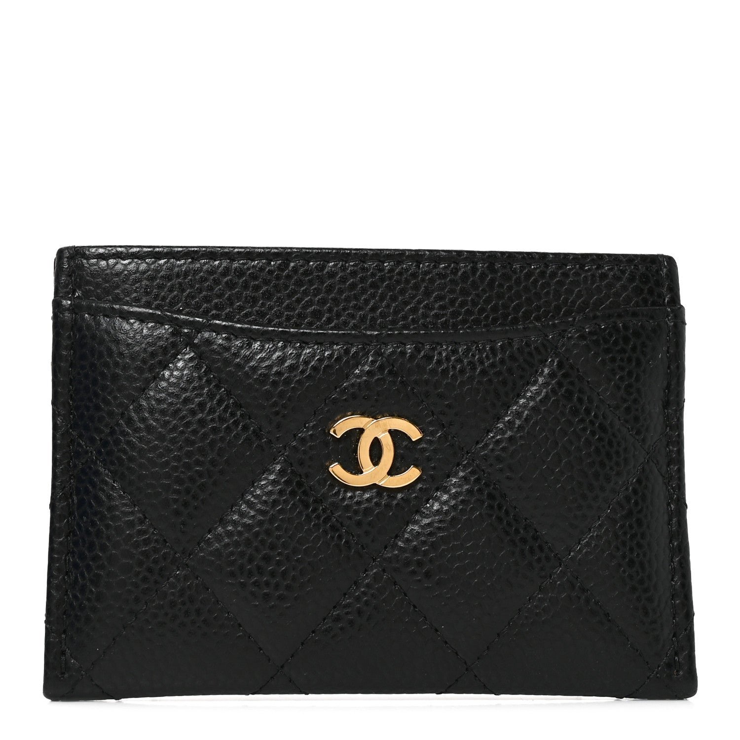 Chanel Caviar Quilted Card Holder Black