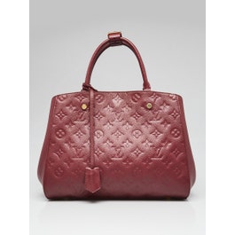 Louis Vuitton Louis Vuitton Aurore Monogram Empreinte Leather Montaigne MM Bag w/o Strap