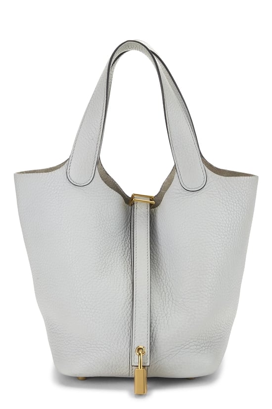 Hermes Blue Glacier Clemence Picotin Lock 18
