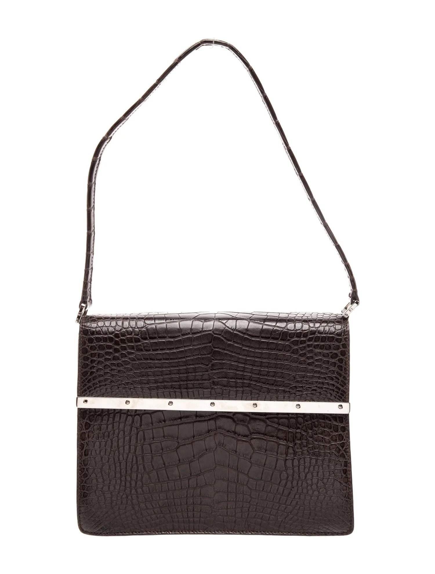 Embossed Leather Shoulder Bag