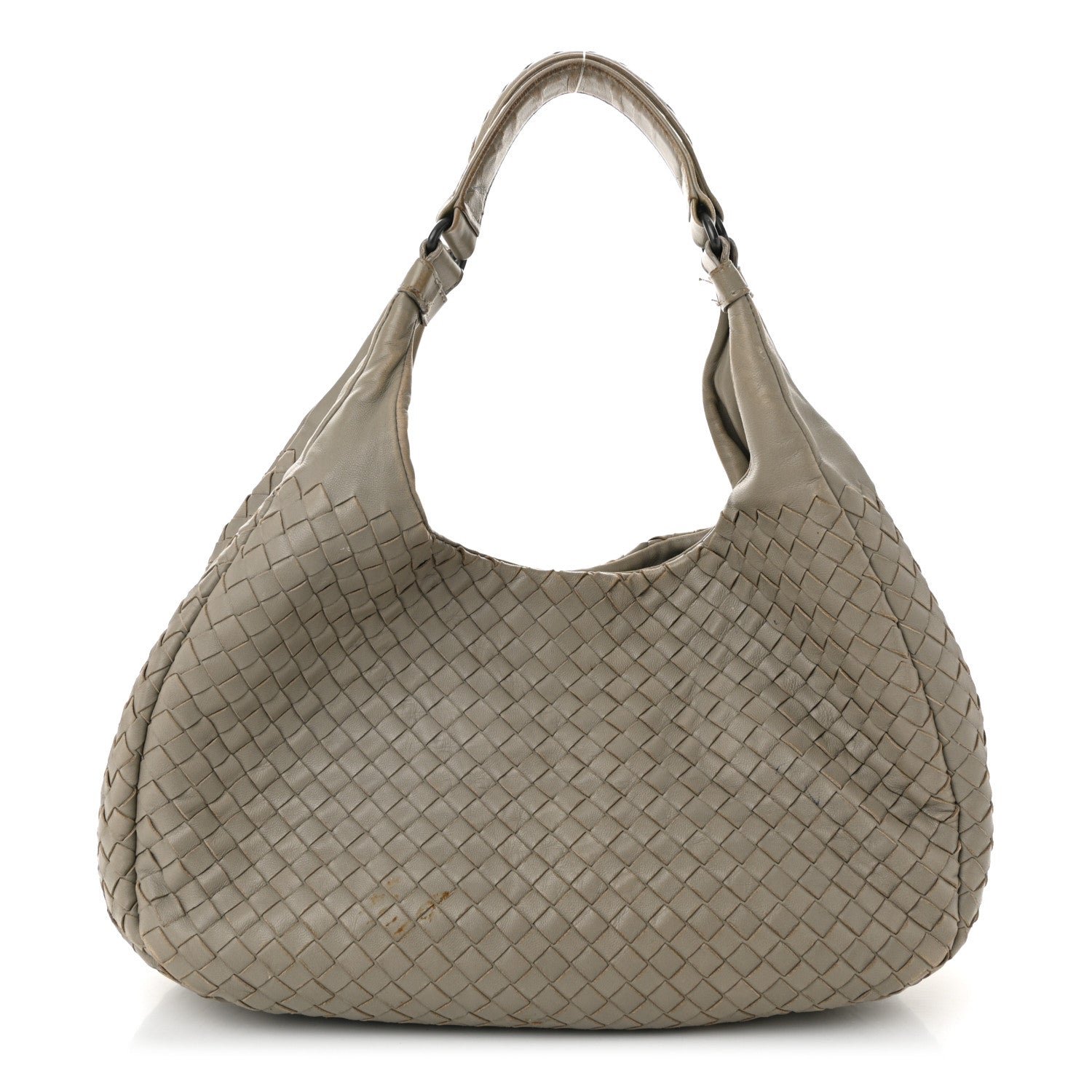 Bottega Veneta Nappa Intrecciato Medium Campana Hobo Light Grey