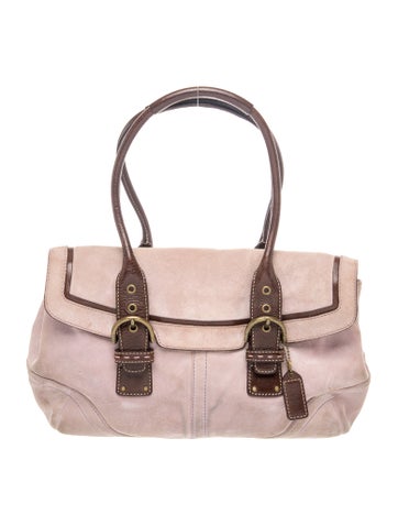 Suede Top Handle Bag