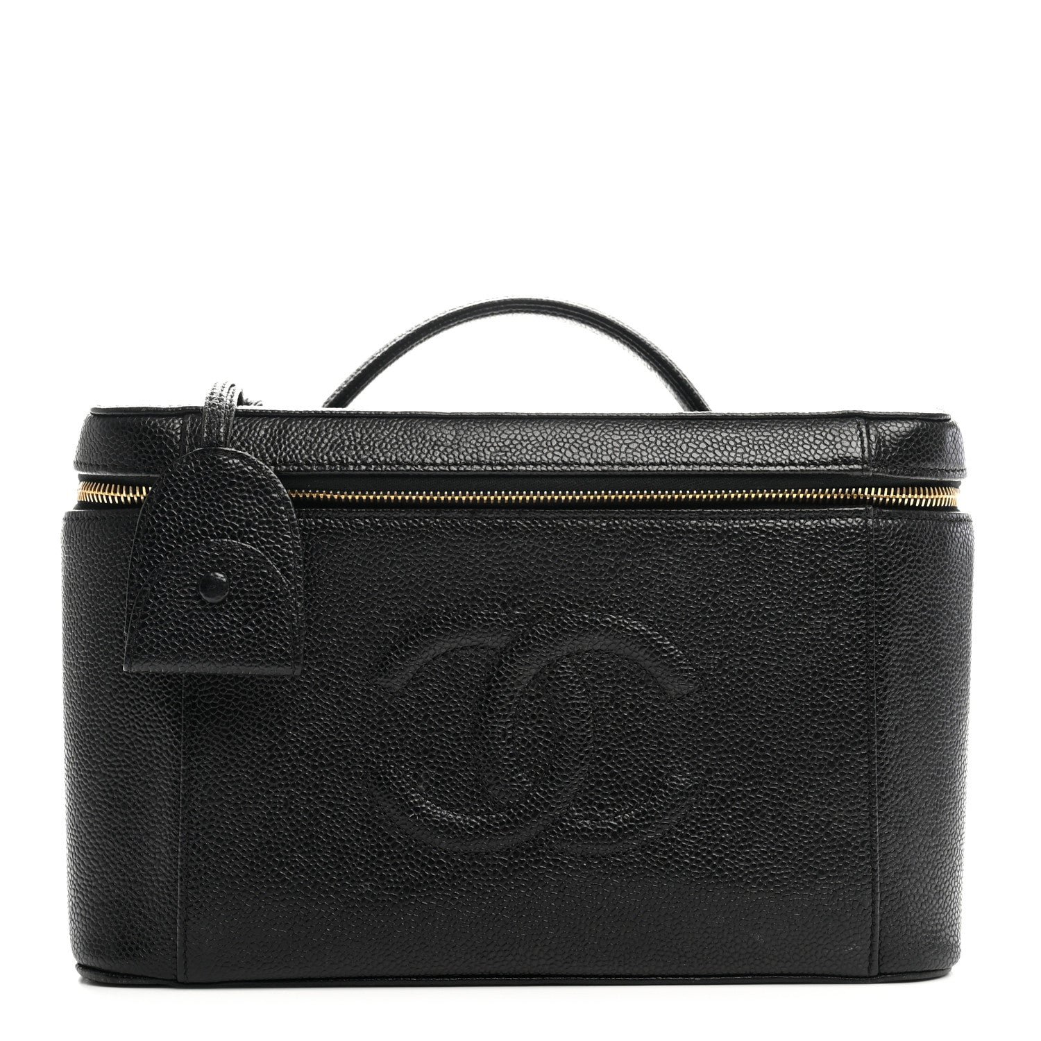 Chanel Caviar Timeless CC Vanity Case Black