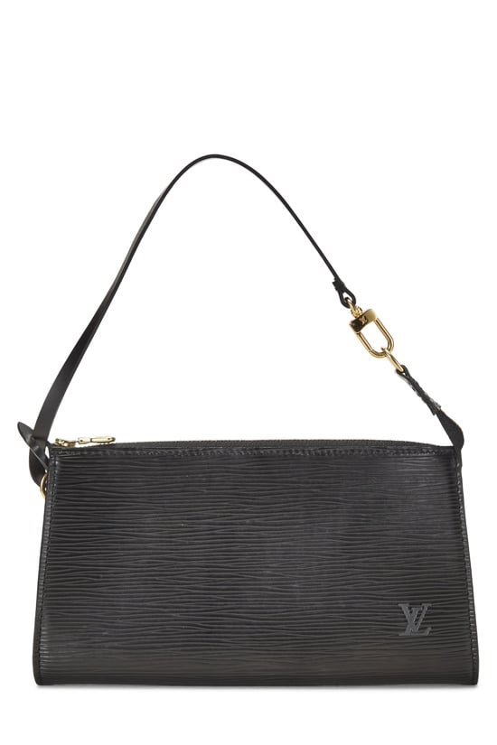 Black Epi Pochette Accessoires
