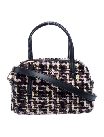 Tory Burch Tweed Top Handle Bag