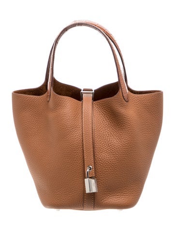 Clemence & Matte Alligator Picotin Lock Touch 18