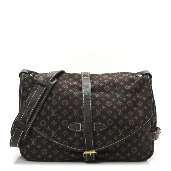 Louis Vuitton Monogram Mini Lin Saumur Ebene