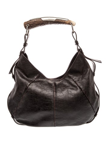 Leather Saint Laurent Mombasa Large