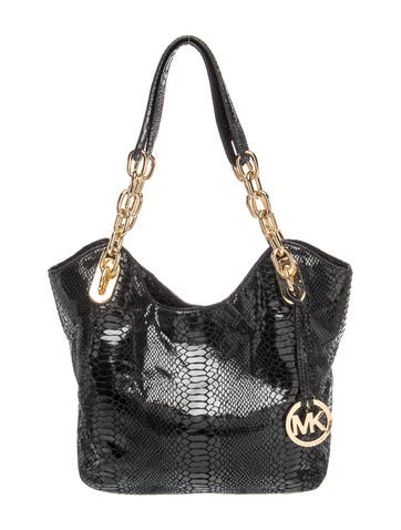 Michael Kors Embossed Leather Shoulder Bag