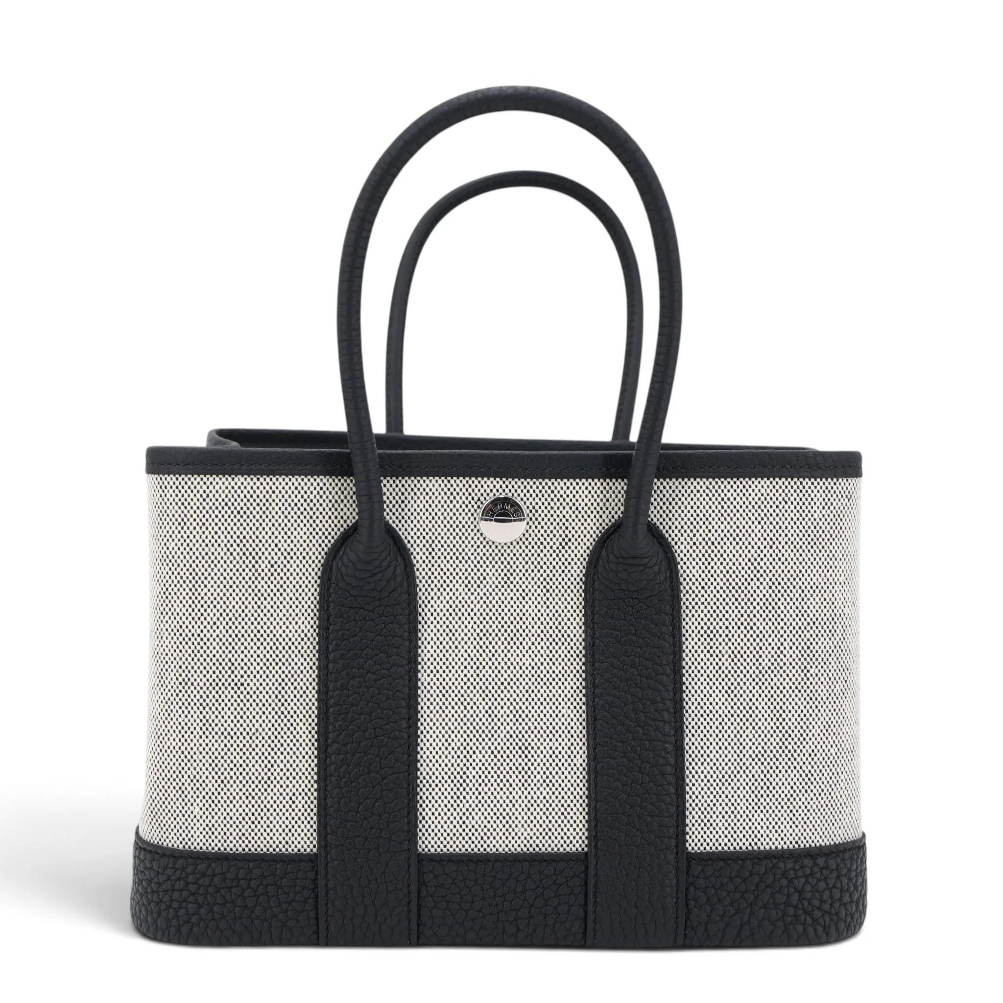 Brand New ( Rank N ) HERMÈS Neo Garden Party 23 Noir (89) Ecru Toile H canvas Negonda Palladium hardware G (2026)