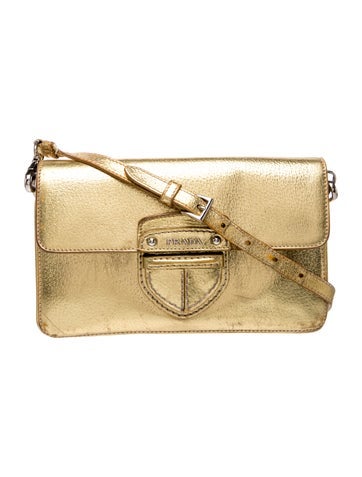 Enameled Metal Triangle Shoulder Bag
