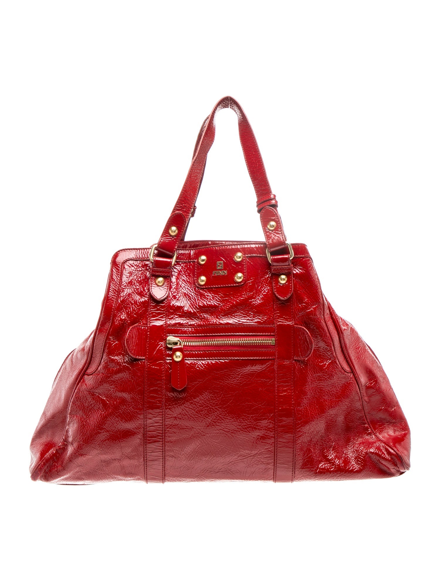 Fendi Patent Leather Du Jour Large Vintage