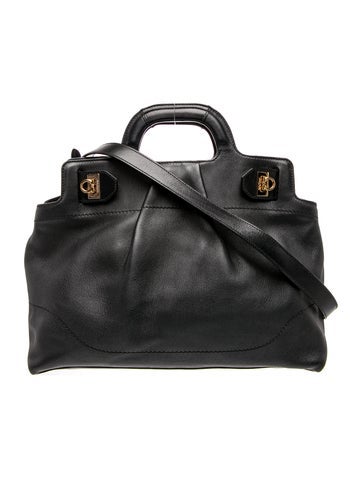 Ferragamo Leather Top Handle Bag