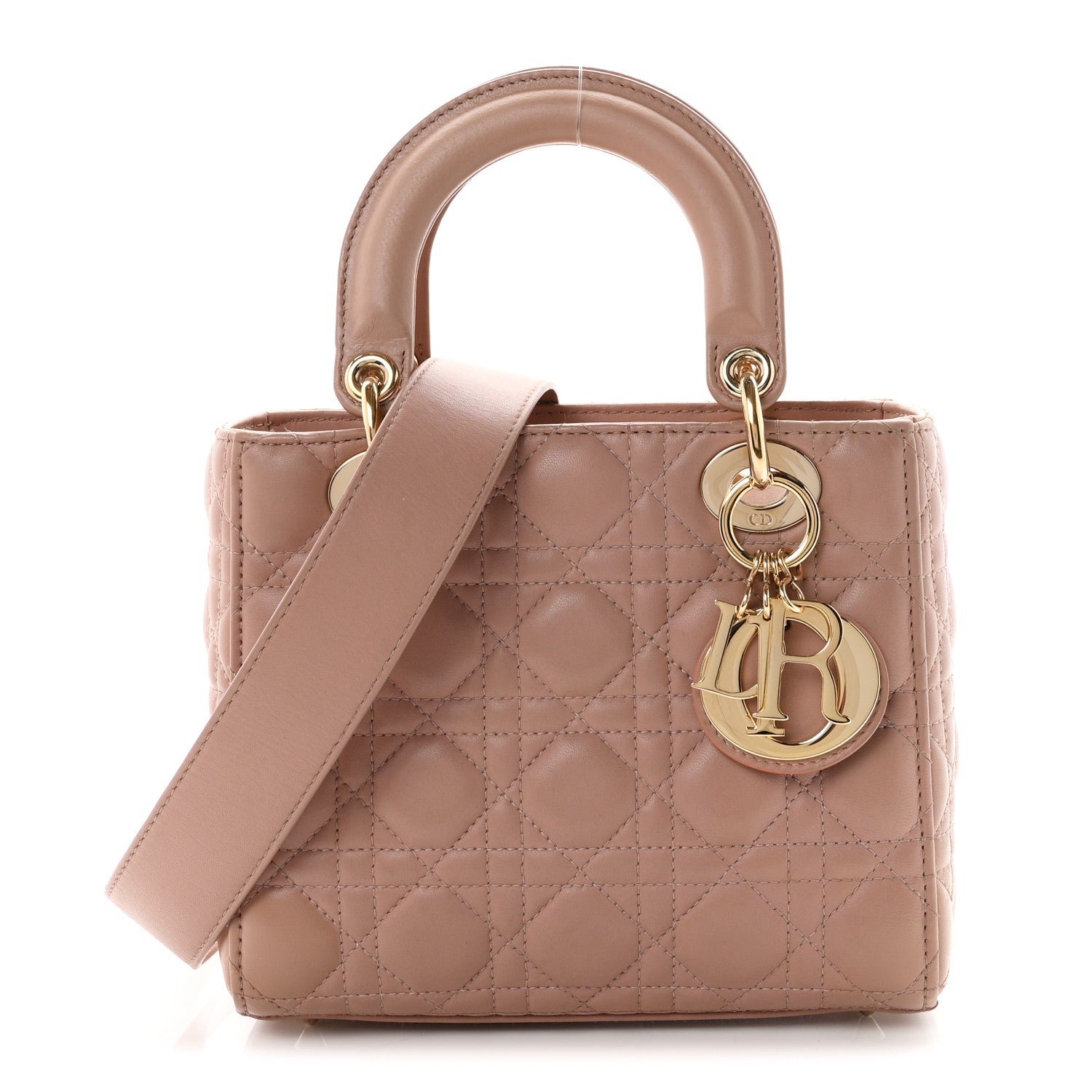 Christian Dior Lambskin Cannage Small My ABCDior Lady Dior Fard