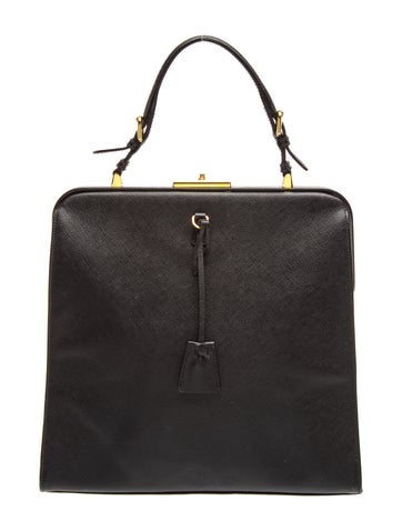 Spazzolato Leather Top Handle Bag