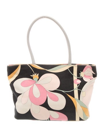 Emilio Pucci Canvas Shoulder Bag