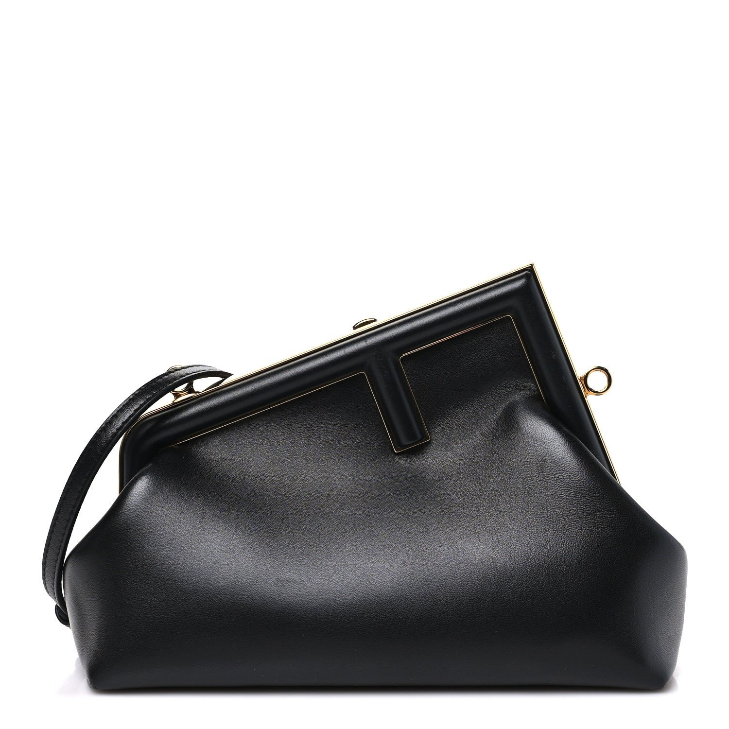 Fendi Shiny Nappa Small Fendi First Black Black
