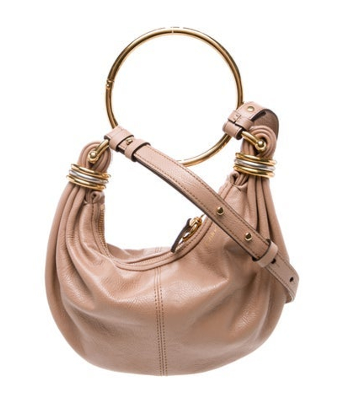 Chloe Leather Bracelet Hobo Small W Tags