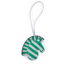 Hermes Menthe, Blue Brume and Black Milo Lambskin Gee Gee Savanah Zebra Charm, 2021