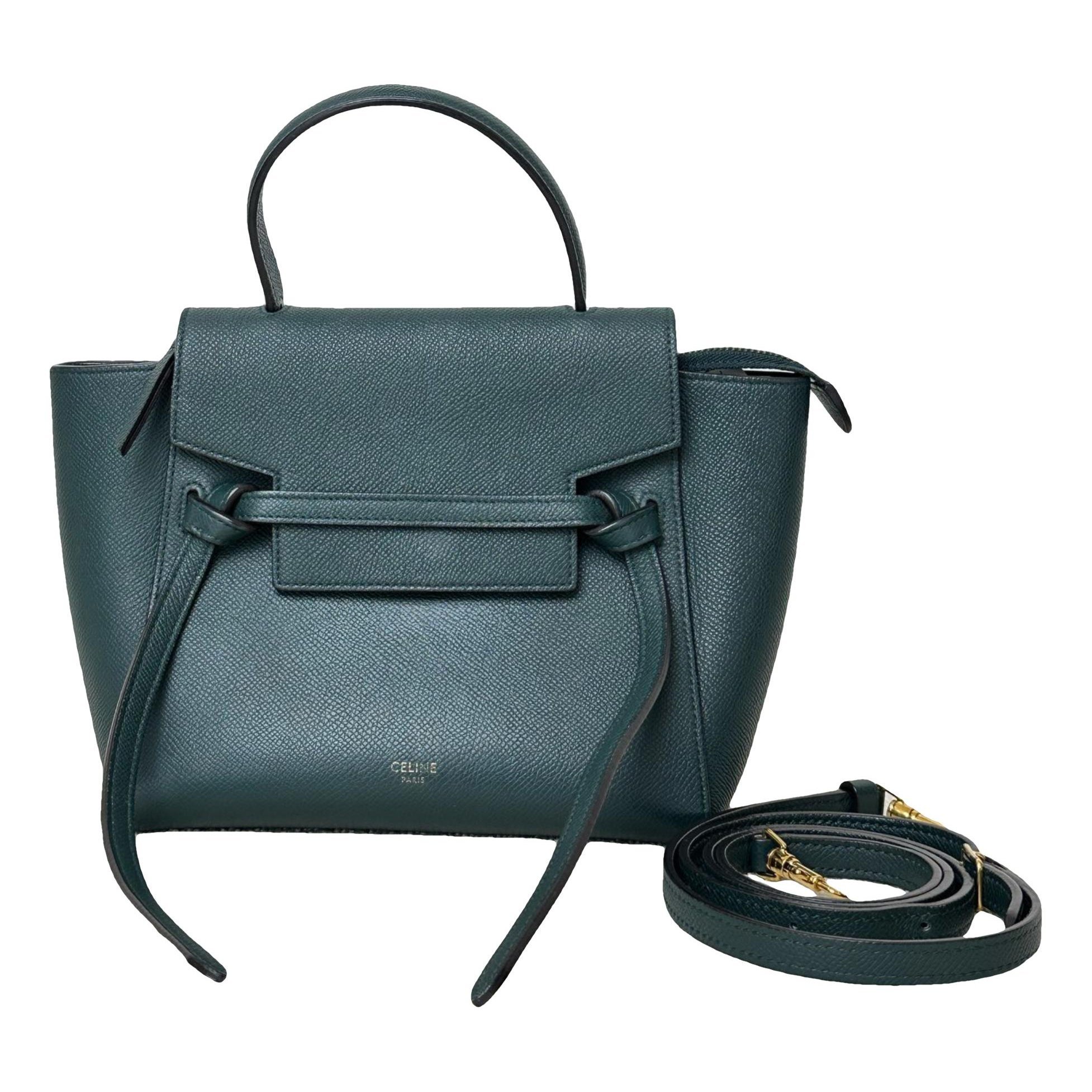 Belt leather handbag
