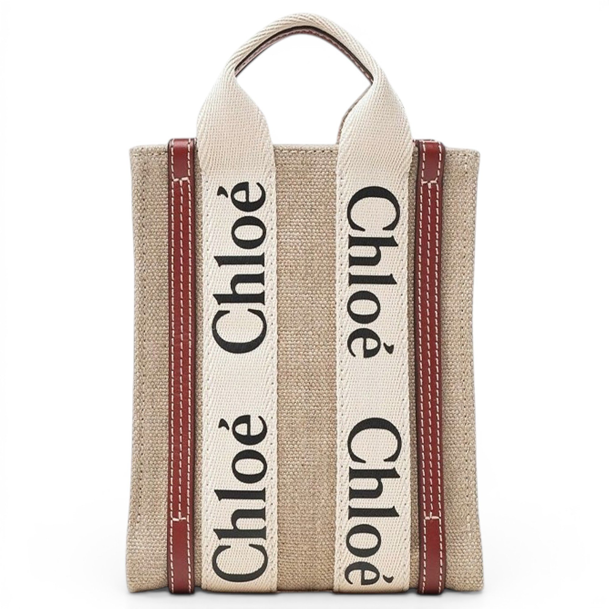 Linen crossbody bag