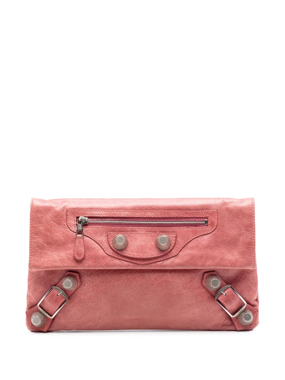 Balenciaga 2000-2002 Lambskin Motocross Classic Envelope clutch bag