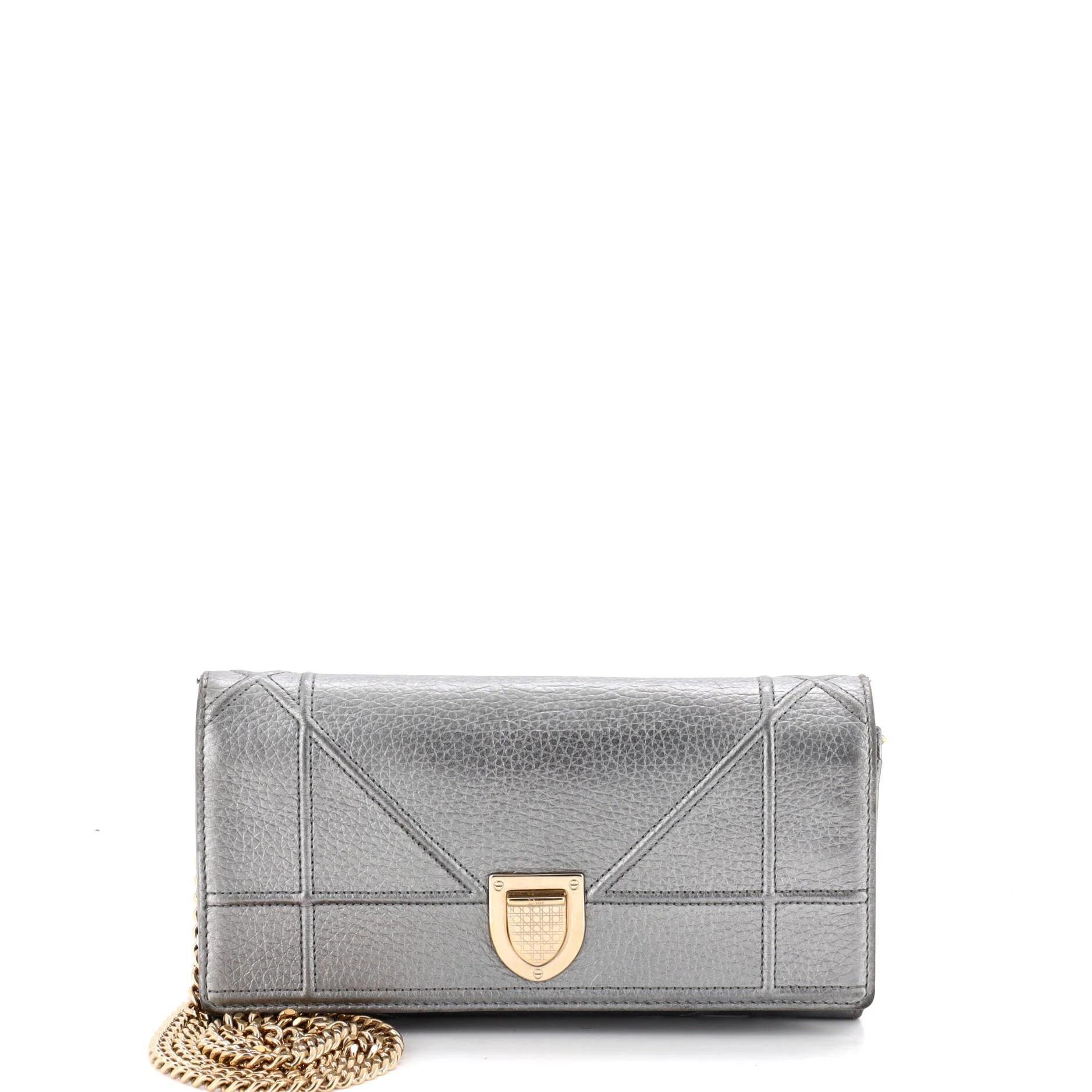 Leather clutch bag