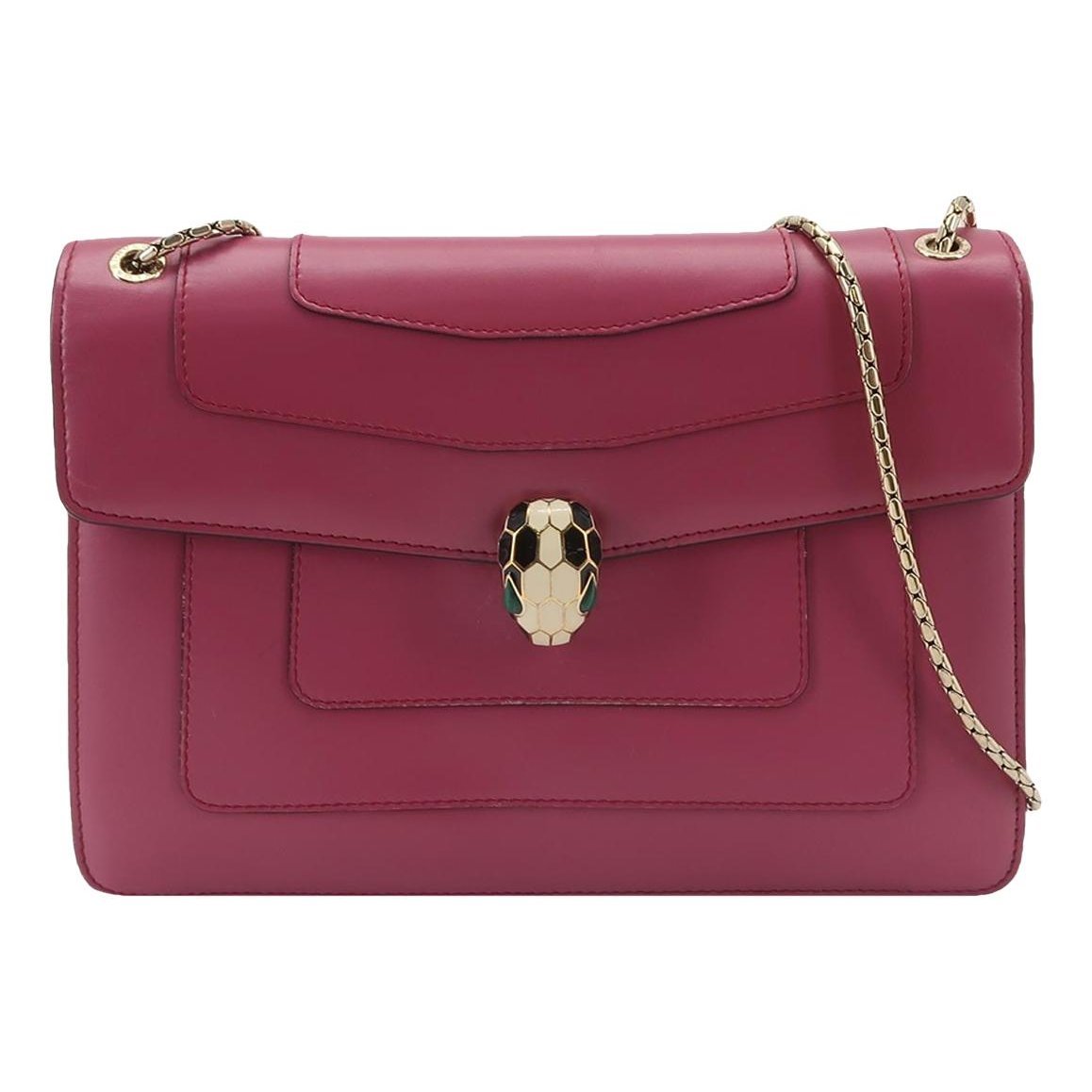 Serpenti leather handbag
