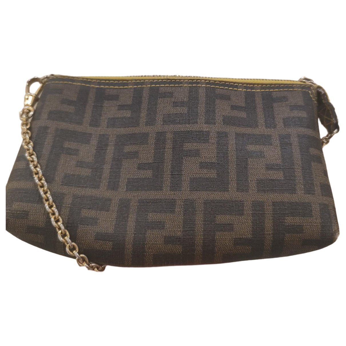 Leather clutch bag