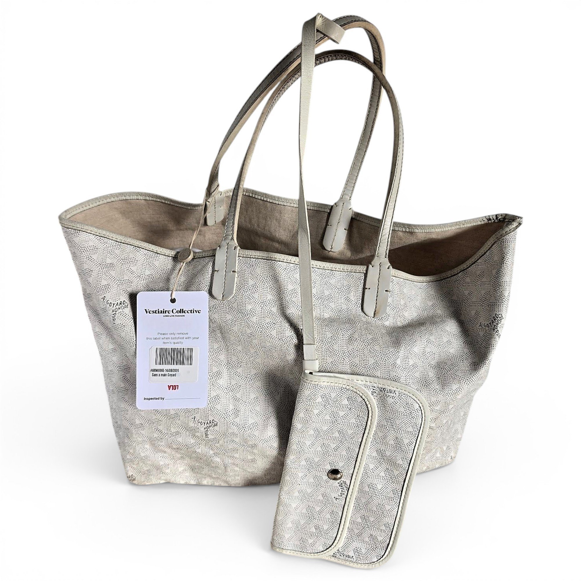 Goyard Saint-Louis leather tote