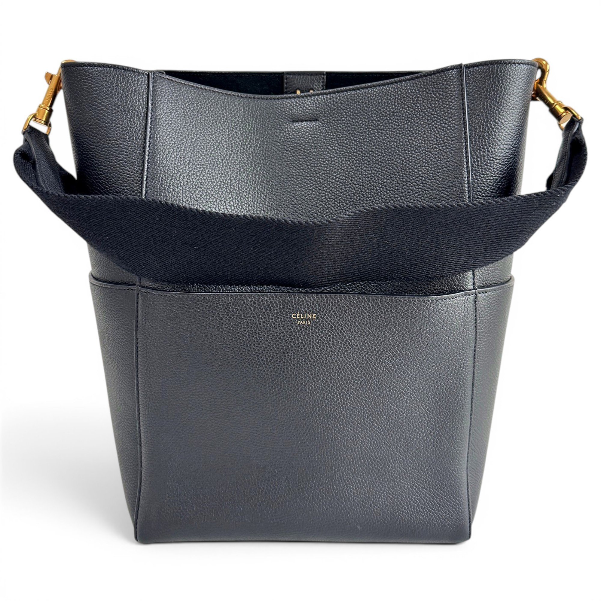 Seau Sangle leather handbag