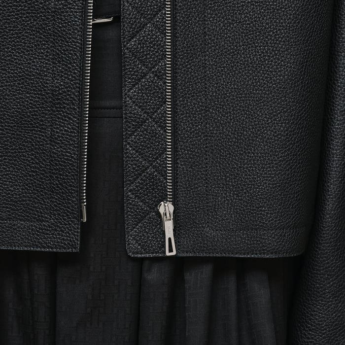 Noir Washed Deerskin Jacket