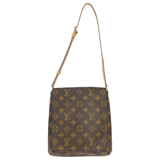 Musette cloth handbag