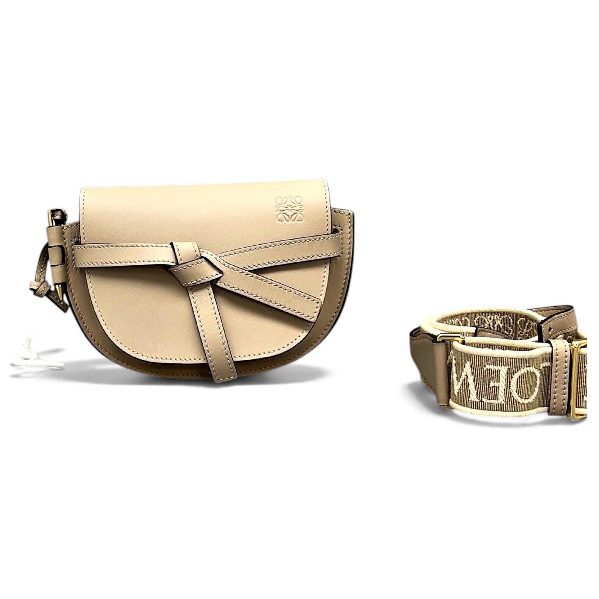 Gate leather crossbody bag