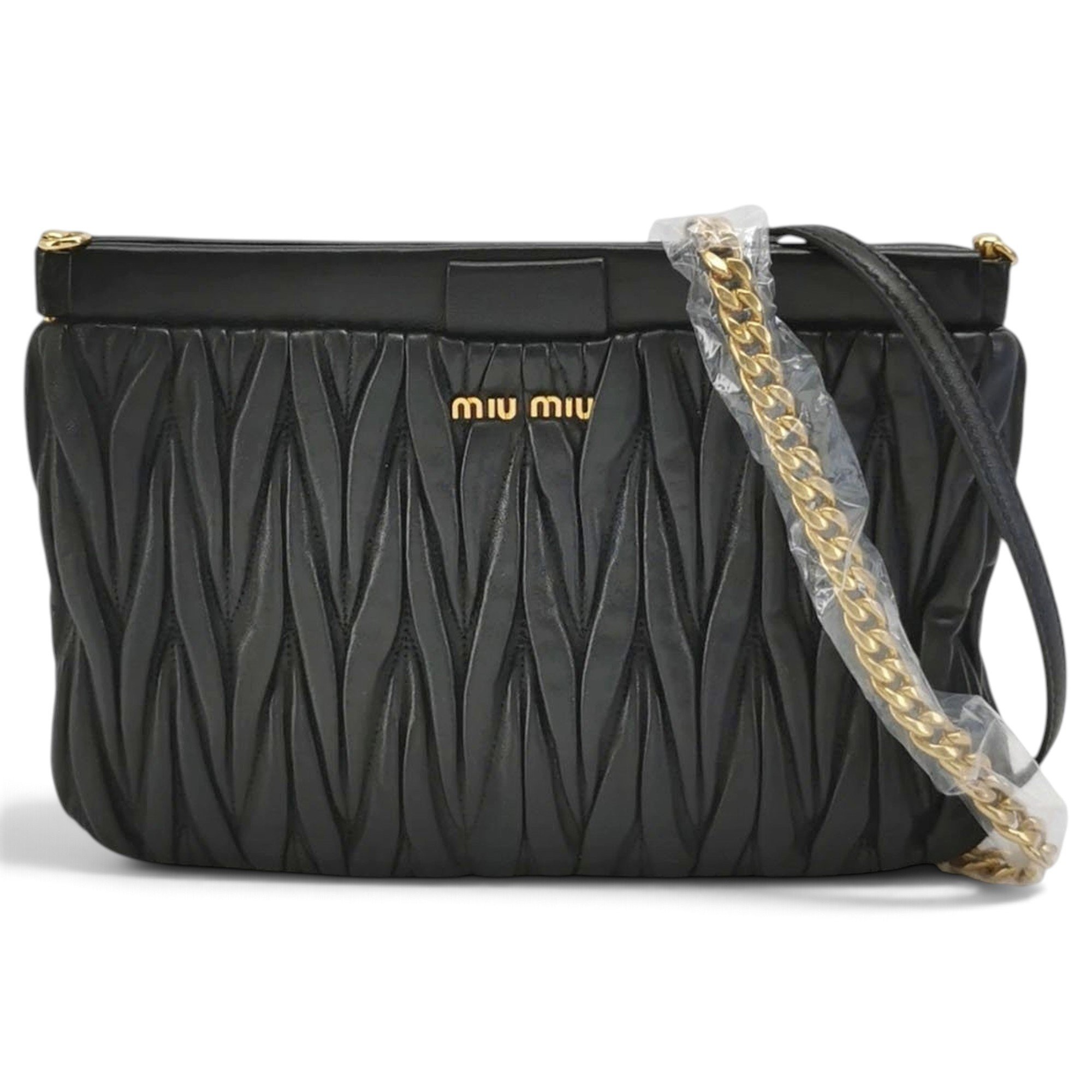 Miu Miu Miu Logo leather handbag
