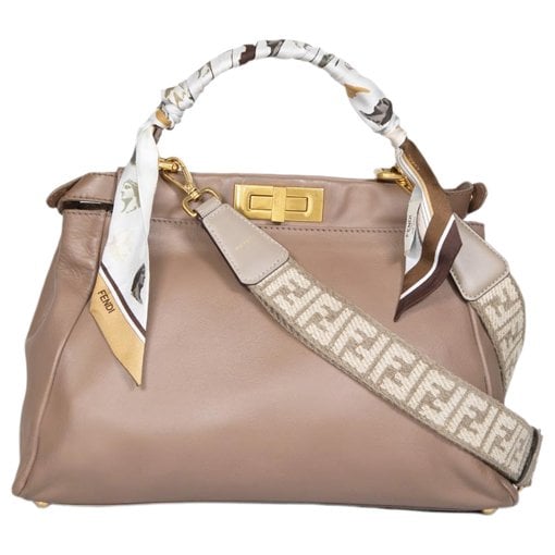 Peekaboo leather handbag