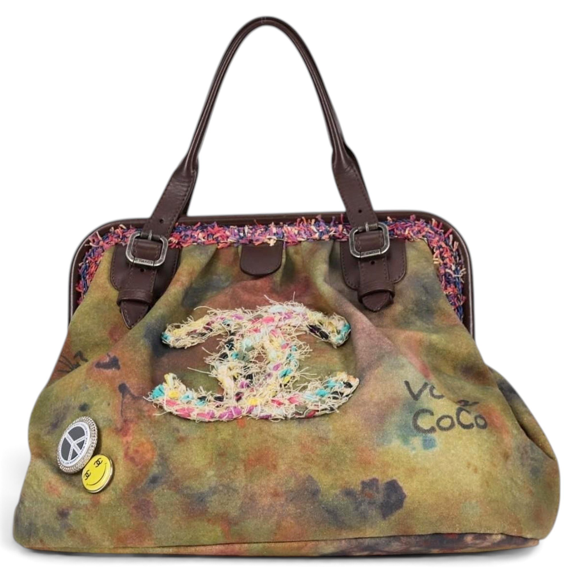 Graffiti cloth handbag