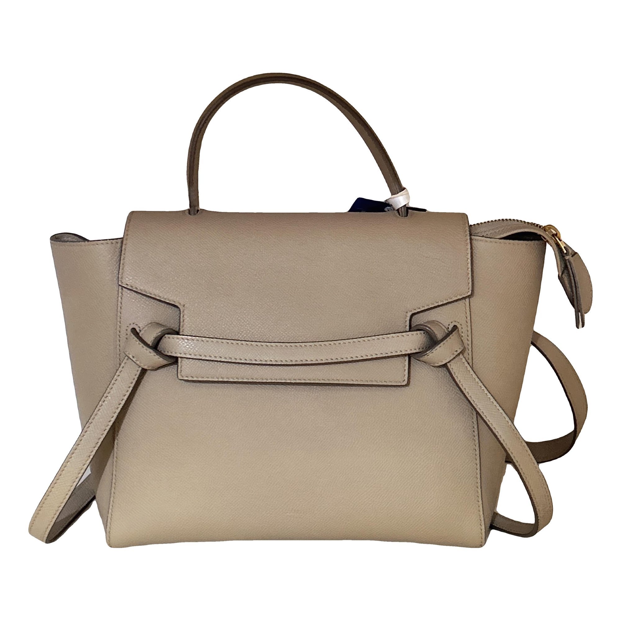 Belt leather handbag